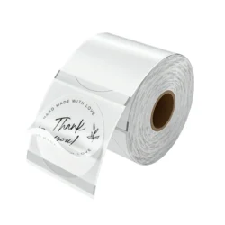 Transparent Thermal Label 50.8mm Ø