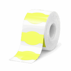 Pastel Yellow Bottle & Jar Product Label 76.2mm x 50.8mm