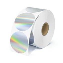Holographic Silver Thermal Sticker 50.8mm
