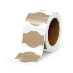 Light Brown Bottle & Jar Product Label 76.2mm x 50.8mm