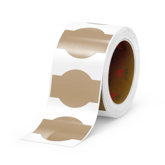 Light Brown Bottle & Jar Product Label 76.2mm x 50.8mm