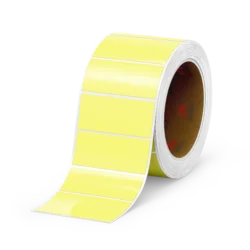 Pastel Yellow Rectangle Label 31.75 x 57.15mm