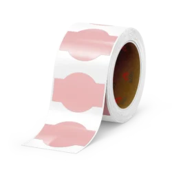 Pastel Pink Bottle & Jar Product Label 76.2mm x 50.8mm