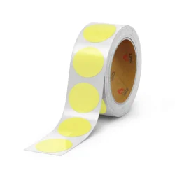 Pastel Yellow Thermal Label 50.8mm Ø