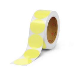 Pastel Yellow Thermal Label 69mm Ø