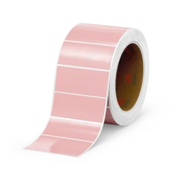 Pastel Pink Rectangle Label 31.75 x 57.15mm