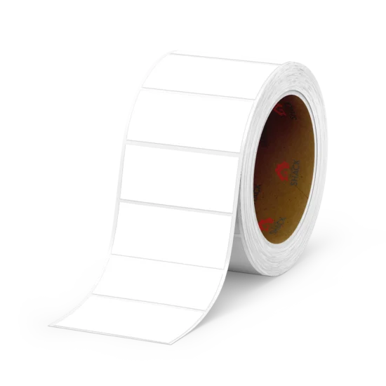 White Rectangle Label 31.75 x 57.15mm