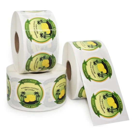 Glossy Colour Label 88mm Ø